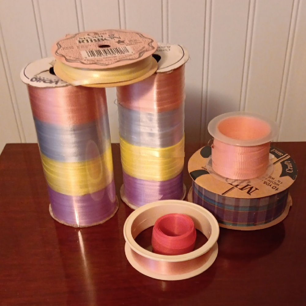 Pastel  colored ribbon